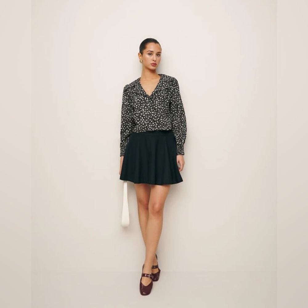 NWT Reformation Dakota Wool Skirt, Black, size 4 - Picture 3 of 8